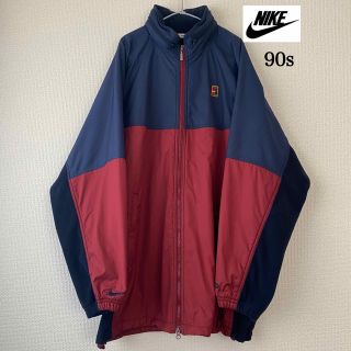 90s NIKE ナイキ ヴィンテージナイロンジャケット テニスロゴ 銀タグ