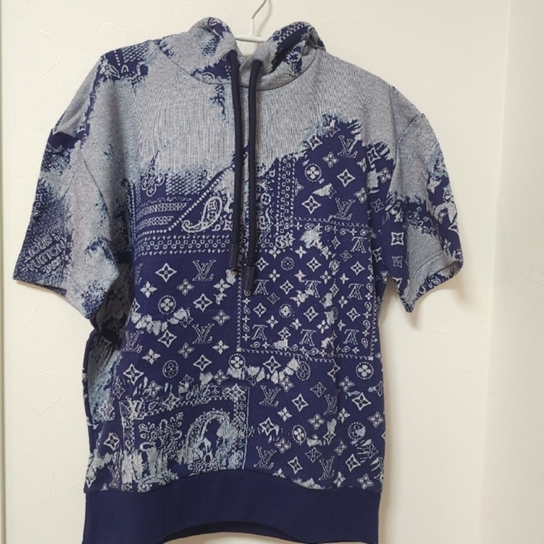 値下げ!新品☆タグ付き!ルイヴィトン モノグラムバンダナショートスリーブフーディ