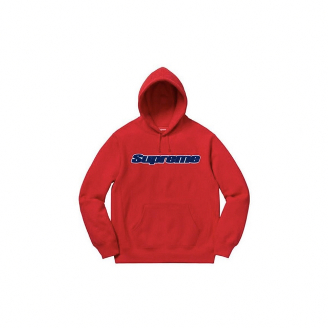 Supreme Chenille  Hooded Red M 新品未使用パーカー