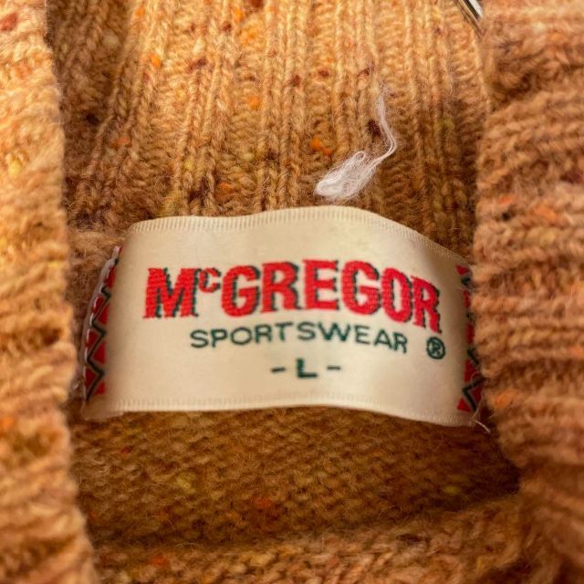 McGREGOR(マックレガー)の90s vintage マックレガー 総柄ニット　メンズ　L 古着　個性派 メンズのトップス(ニット/セーター)の商品写真