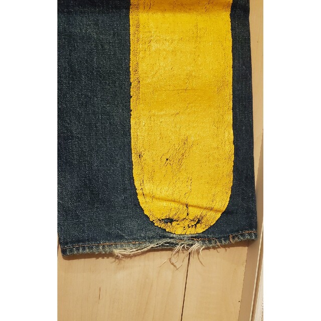 EVISU - エヴィスジーンズ EVISUJEANS NO.2 イエロー大大黒 虎耳 EVISU - エヴィスジーンズ EVISUJEANS NO.2 イエロー大大黒 虎耳