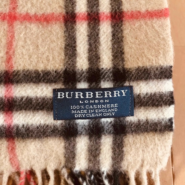 BURBERRY(バーバリー)のバーバリーロンドン カシミヤ100%ノバチェック イギリス製 レディースのファッション小物(マフラー/ショール)の商品写真