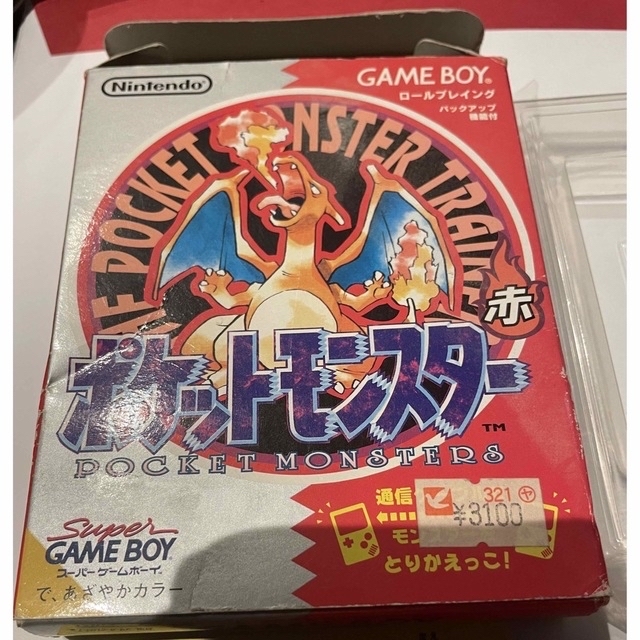 ゲームボーイ - ゲームボーイソフト ポケットモンスター 赤 箱付き ゲームボーイ - ゲームボーイソフト ポケットモンスター 赤 箱付き