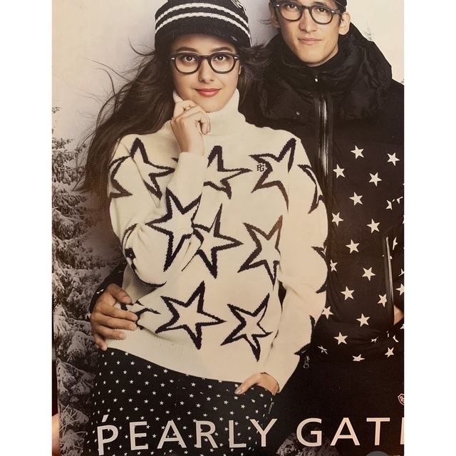 PEARLYGATESレディース星柄ニット♡ PEARLYGATESレディース星柄ニット♡