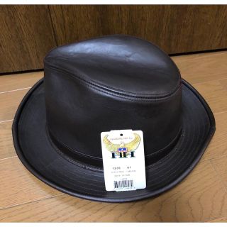 カシラ(CA4LA)の＊新品未使用＊ HENSCHEL HAT Co.  レザーハット　L(ハット)