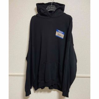 バレンシアガ(Balenciaga)の美品balenciaga Hello my name is demnaパーカー(パーカー)