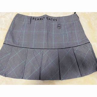 PEARLY GATES - PEARLYGATES チェック柄プリーツスカート gray サイズ ...