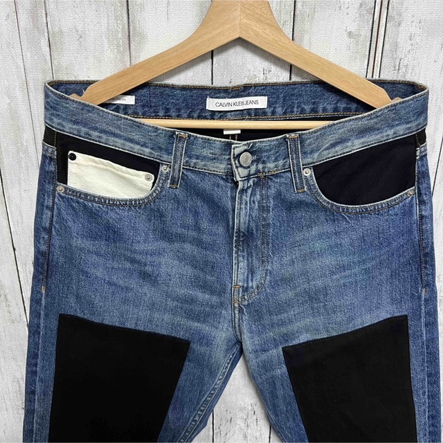 CALVIN KLEIN JEANS切り替えデニム！チュニジア製！