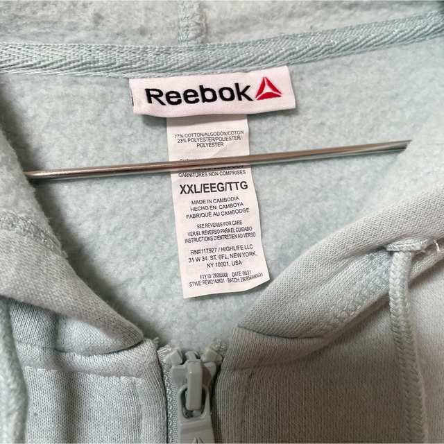 Reebok(リーボック)のReebok  リーボック　ジップアップパーカー　USA古着　オーバーサイズ メンズのトップス(パーカー)の商品写真