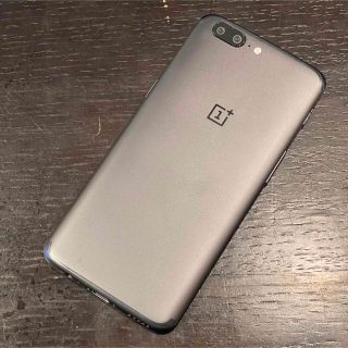 アンドロイド(ANDROID)のOneplus 5 64GB/6GB ブラック　Android 12 導入済(スマートフォン本体)