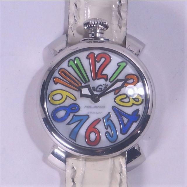 美品 稼働品 GAGAMILANO ガガミラノ マヌアーレ40 クオーツ 腕時計