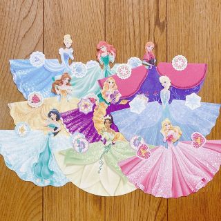 ディズニー(Disney)のディズニー プリンセス ドレスメモ バラメモ おすそ分け(ノート/メモ帳/ふせん)