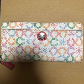 コーチ(COACH)のCOACH 長財布 ロゴ 花柄(財布)