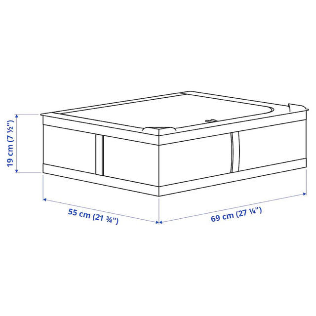 IKEA(イケア)のIKEA イケア　スクッブ　Mサイズ　ホワイト　収納ケース　4つセット インテリア/住まい/日用品の収納家具(ケース/ボックス)の商品写真