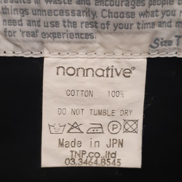 nonnative(ノンネイティブ)のノンネイティブ　ジャケット　メンズ　Mサイズ メンズのジャケット/アウター(ノーカラージャケット)の商品写真