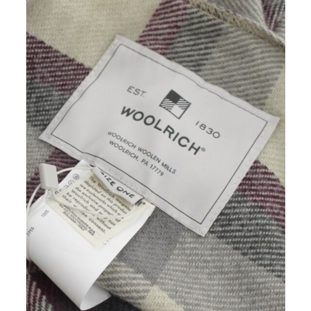 WOOLRICH ウールリッチ ストール - 赤x青x白等(チェック)
