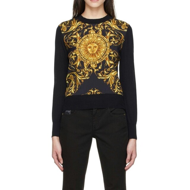VERSACE JEANS COUTURE スウェット ブラック
