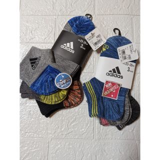 アディダス(adidas)の匿名配送☆新品アディダス靴下　６足（23〜25cm）(ソックス)