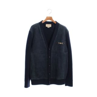 グッチ(Gucci)のGUCCI グッチ カーディガン M 紺 【古着】【中古】(カーディガン)