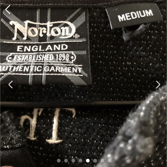 Norton(ノートン)の美品　Norton刺繍長袖カットソー　M メンズのトップス(Tシャツ/カットソー(七分/長袖))の商品写真