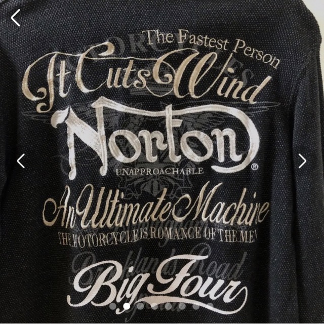 Norton(ノートン)の美品　Norton刺繍長袖カットソー　M メンズのトップス(Tシャツ/カットソー(七分/長袖))の商品写真