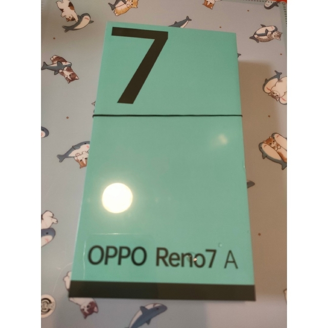 スマホ/家電/カメラOPPO Reno7A　新品未開封　シュリンクつき　ドリームブルー