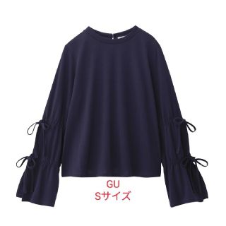 ジーユー(GU)の【GU】リボンスリーブプルオーバー(カットソー(長袖/七分))