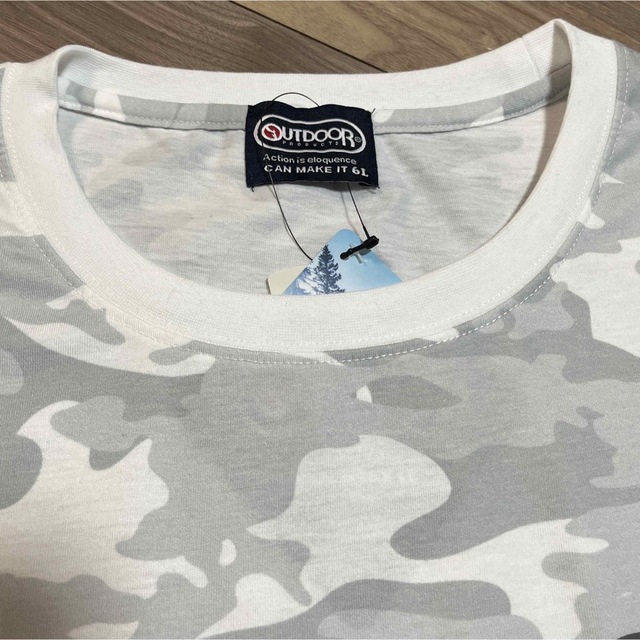OUTDOOR PRODUCTS(アウトドアプロダクツ)の6L☆OUTDOOR PRODUCTS迷彩WH半袖Tシャツ大きいサイズメンズ メンズのトップス(Tシャツ/カットソー(半袖/袖なし))の商品写真