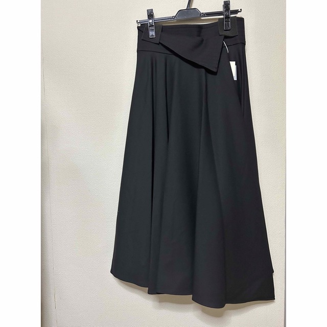 L'or Asymmetry Wrap Skirt ブラック 2