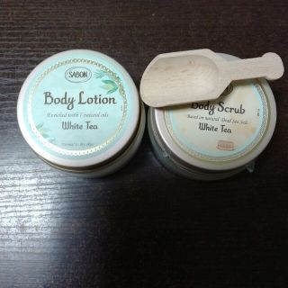 サボン(SABON)の新品サボンSABONホワイトティーローションボディスクラブセット(その他)