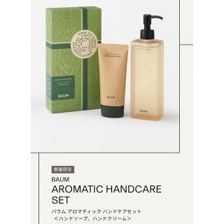 シセイドウ(SHISEIDO (資生堂))のBAUM バウムハンドソープとハンドクリームセット(ハンドクリーム)