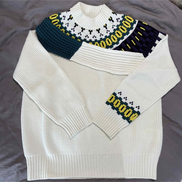 Sacai 21AW Woll Knit Pullover サイズ3 サカイ