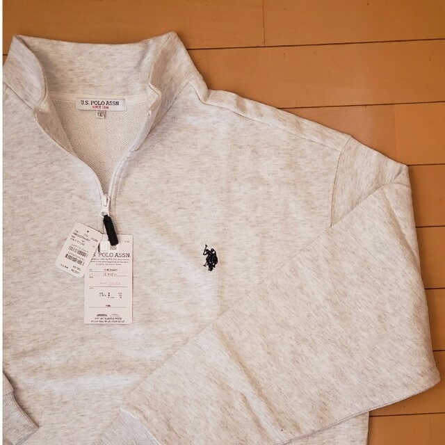 U.S.POLO.ASSN 新品タグ付き裏毛オーバーサイズハーフジップ