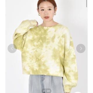 ダブルクローゼット(w closet)のw closet ダブルクローゼット  タイダイ　スウェット(トレーナー/スウェット)