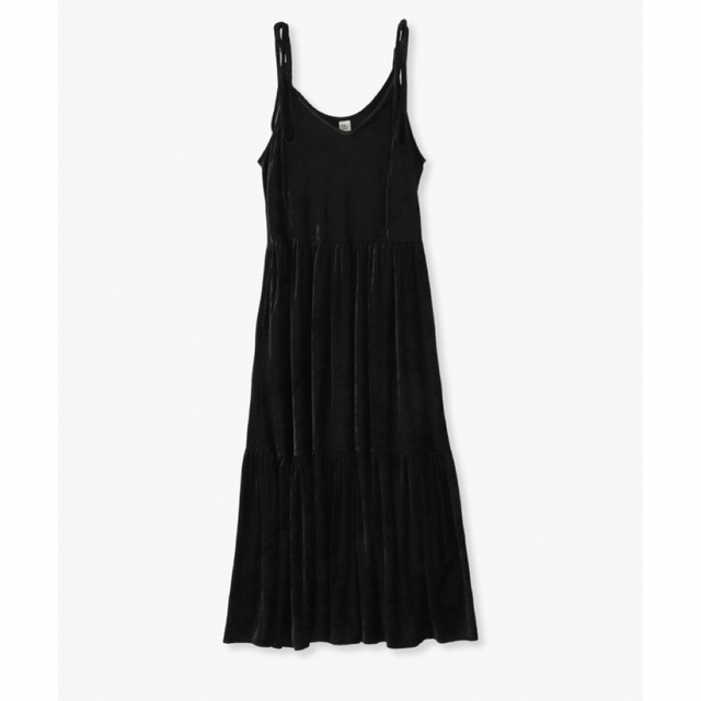 Ron Herman(ロンハーマン)のロンハーマン Velour Camisole Tiered Dress ベロア レディースのワンピース(ロングワンピース/マキシワンピース)の商品写真