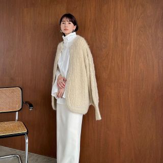 クラネ(CLANE)のCOLOR MOHAIR SHAGGY CARDIGAN(カーディガン)