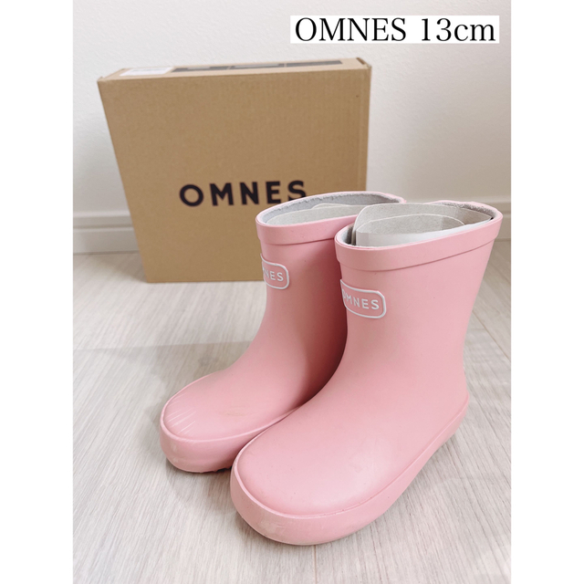 OMNES OMNES 長靴 レインブーツ 13cm ピンクの by uta's shop｜オムネスならラクマ