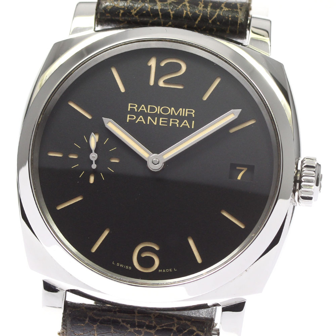 ★内箱・保証書付き【PANERAI】パネライ ラジオミール 1940 3デイズ デイト PAM00514 手巻き メンズ_731598少しのダメージシミ文字盤