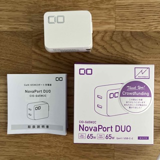 gakujojo様専用　CIO NovaPort DUO 65w(やや難あり)(バッテリー/充電器)