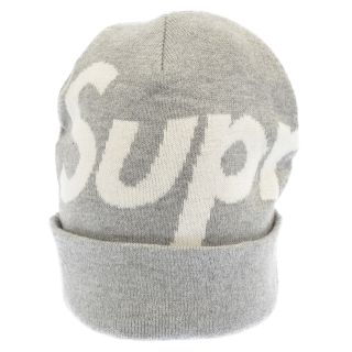 シュプリーム(Supreme)のSUPREME シュプリーム 21AW Big Logo Beanie ビックロゴニットキャップ グレー(ニット帽/ビーニー)