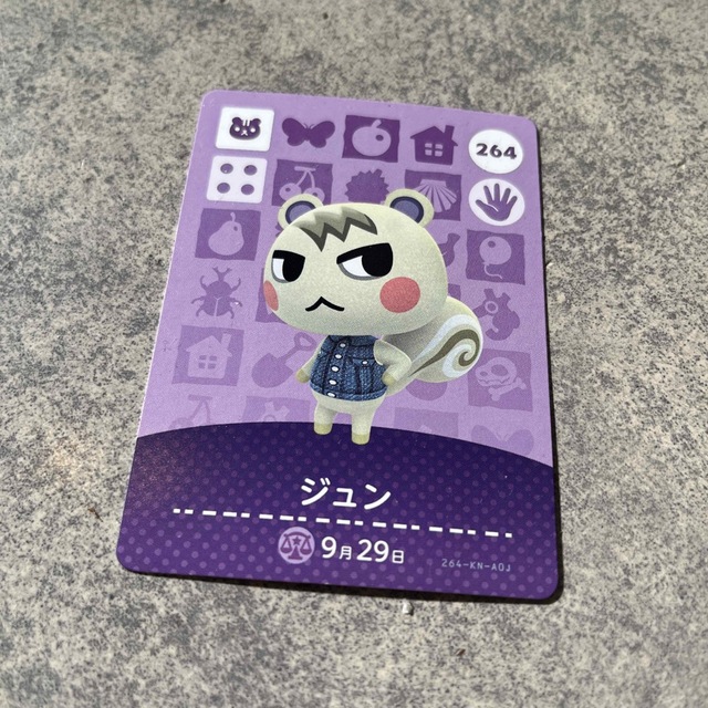 あつまれどうぶつの森 amiibo カード ジュン