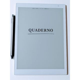 フジツウ(富士通)の中古美品！富士通　QUADERNO　クアデルノ A5　タブレット　電子ペーパー(タブレット)