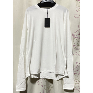 エモダ(EMODA)のFIT minimalロングスリーブT ホワイト　S 新品　エモダ(Tシャツ(長袖/七分))