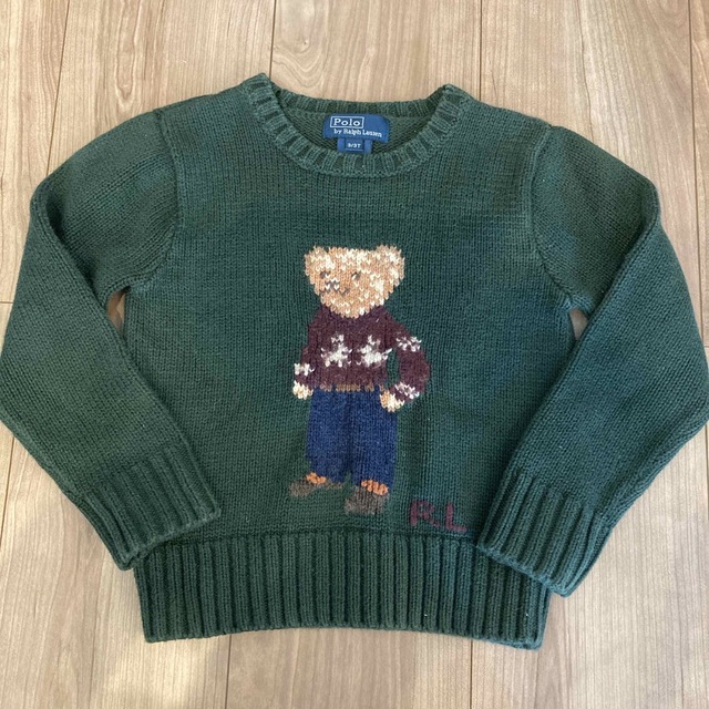 POLO RALPH LAUREN(ポロラルフローレン)のラルフローレン　ポロ　くま　ニット　3T キッズ/ベビー/マタニティのキッズ服男の子用(90cm~)(ニット)の商品写真