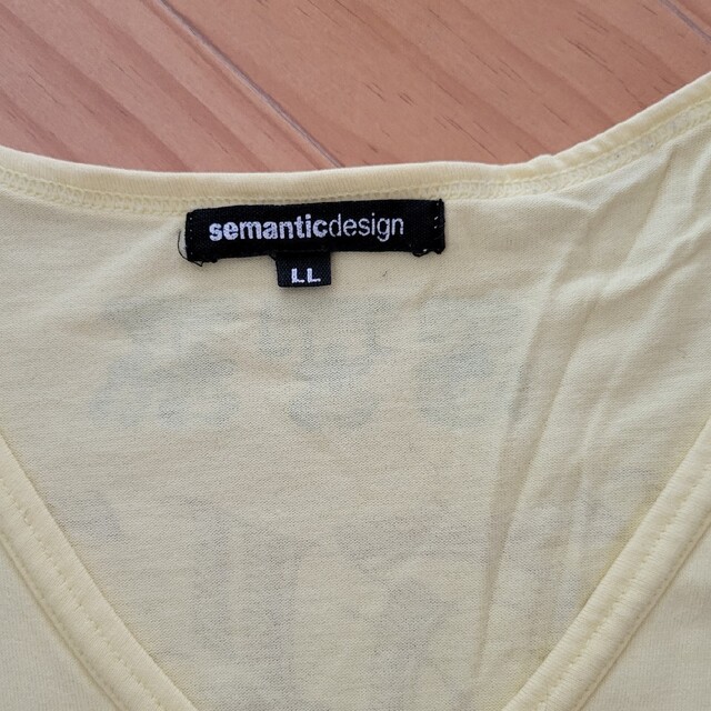 semantic design(セマンティックデザイン)のsemanticdesign　men'sTシャツ　LL メンズのトップス(Tシャツ/カットソー(半袖/袖なし))の商品写真