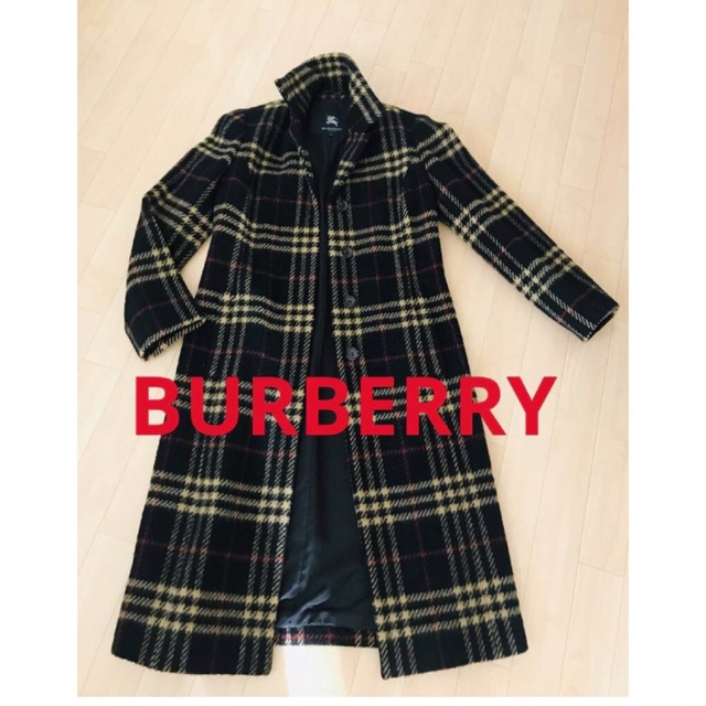 BURBERRY(バーバリー)の美品　BURBERRY バーバリー　ロングコート　メガチェック　　38 レディースのジャケット/アウター(ロングコート)の商品写真