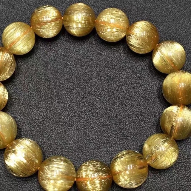 ⭐︎【天然】タイチンルチルクオーツ ブレスレット 13mm | www.jarussi