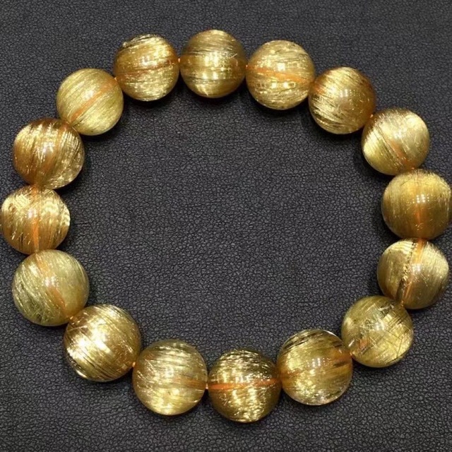⭐︎【天然】タイチンルチルクオーツ ブレスレット 13mm | www.jarussi
