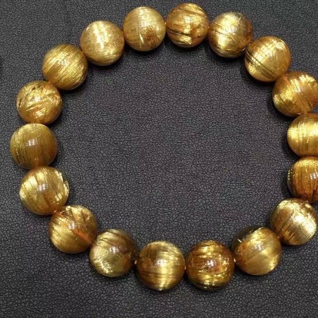 半額SALE/ ⭐︎【天然】タイチンルチルクオーツ ブレスレット 11.8mm