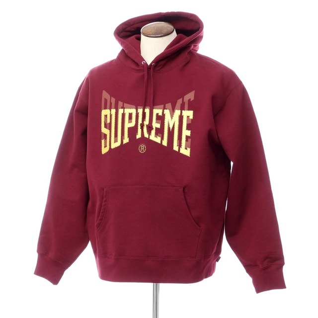 ブランドSupremeシュプリーム Supreme 2022年秋冬 Rhinestone Shadow Hooded Sweatshirt 裏起毛スウェット ラインストーンロゴ パーカー【サイズXL】【メンズ】